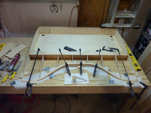 gluing the trailing edge on